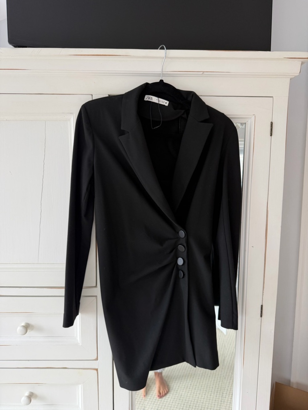 Zara Black Blazer Jacket Dress